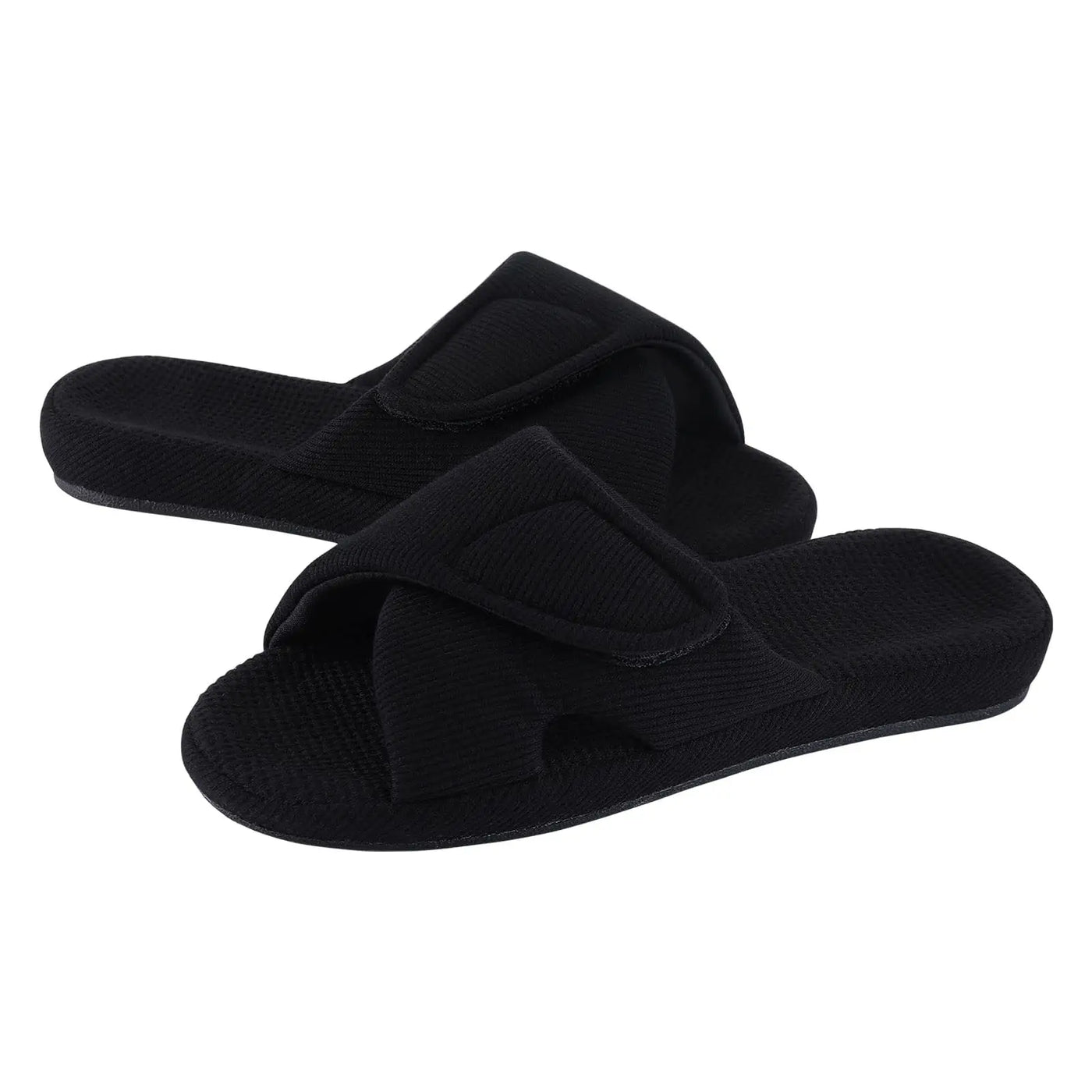 Waffle Cotton Indoor Slippers for Women with Arch Support