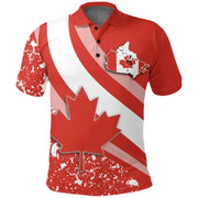 Maple Leaf Flag Polo Shirt For Men's Clothing Canada T-Shirt | OWNLUXE