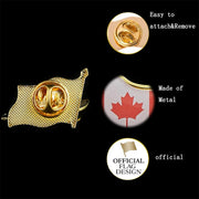Greatest Canadian Lapel Pin – Maple Leaf Flag Badge