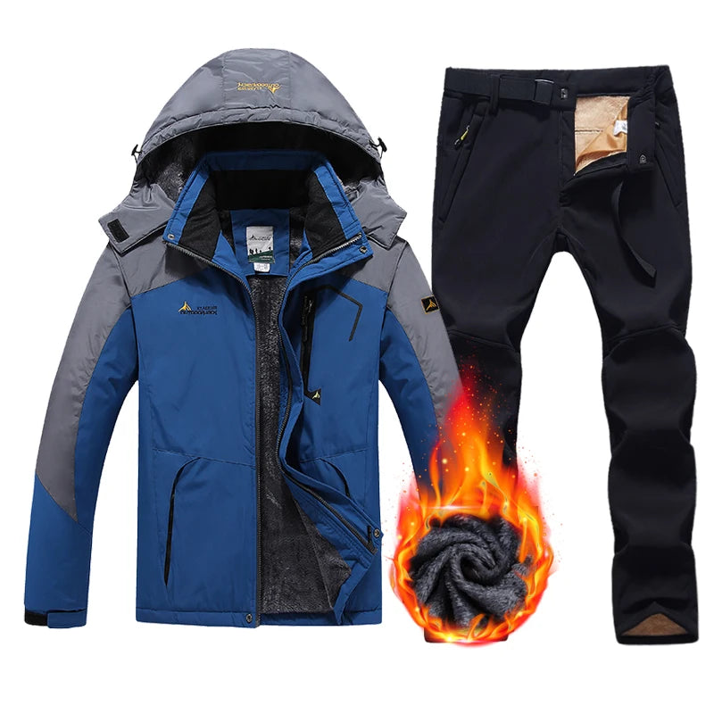 Winter Ski Suit Men Snowboard Fleece Jacket Pants | OWNLUXE