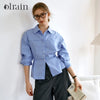 Women's Long-Sleeve Striped Top | OWNLUXE