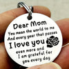 Dear Mom Stainless-Steel Keychain | OWNLUXE
