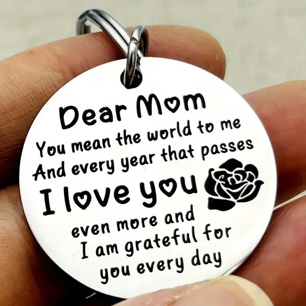 Dear Stainless-Steel Keychain | OWNLUXE