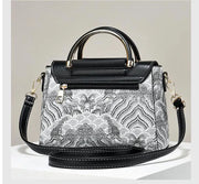 Women's Luxury Designer PU Leather Shoulder Bag - Casual Tote with Bow Decoration