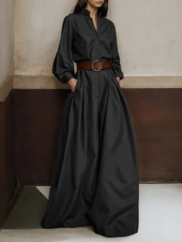 High-Waist Relaxed-Fit Jumpsuit | OWNLUXE
