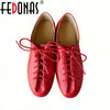 Women's Round Toe Leather Loafers | OWNLUXE