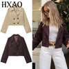 Women's Long-Sleeve Oversized Cropped Jacket | OWNLUXE