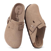 Women's Arch Support Adjustable Leather Slippers | OWNLUXE