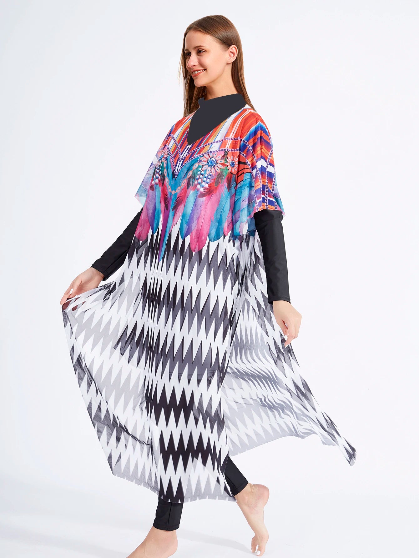 Beach Wear Shawl Dress Swim Cover-Up | OWNLUXE