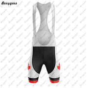Canada Men Triathlon Short Sleeve Cycling Jersey Sets Pants | OWNLUXE