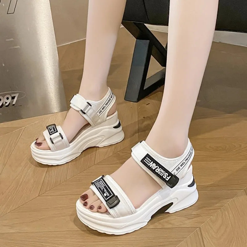 Women's Platform Sandals (White) – Shop at OWNLUXE