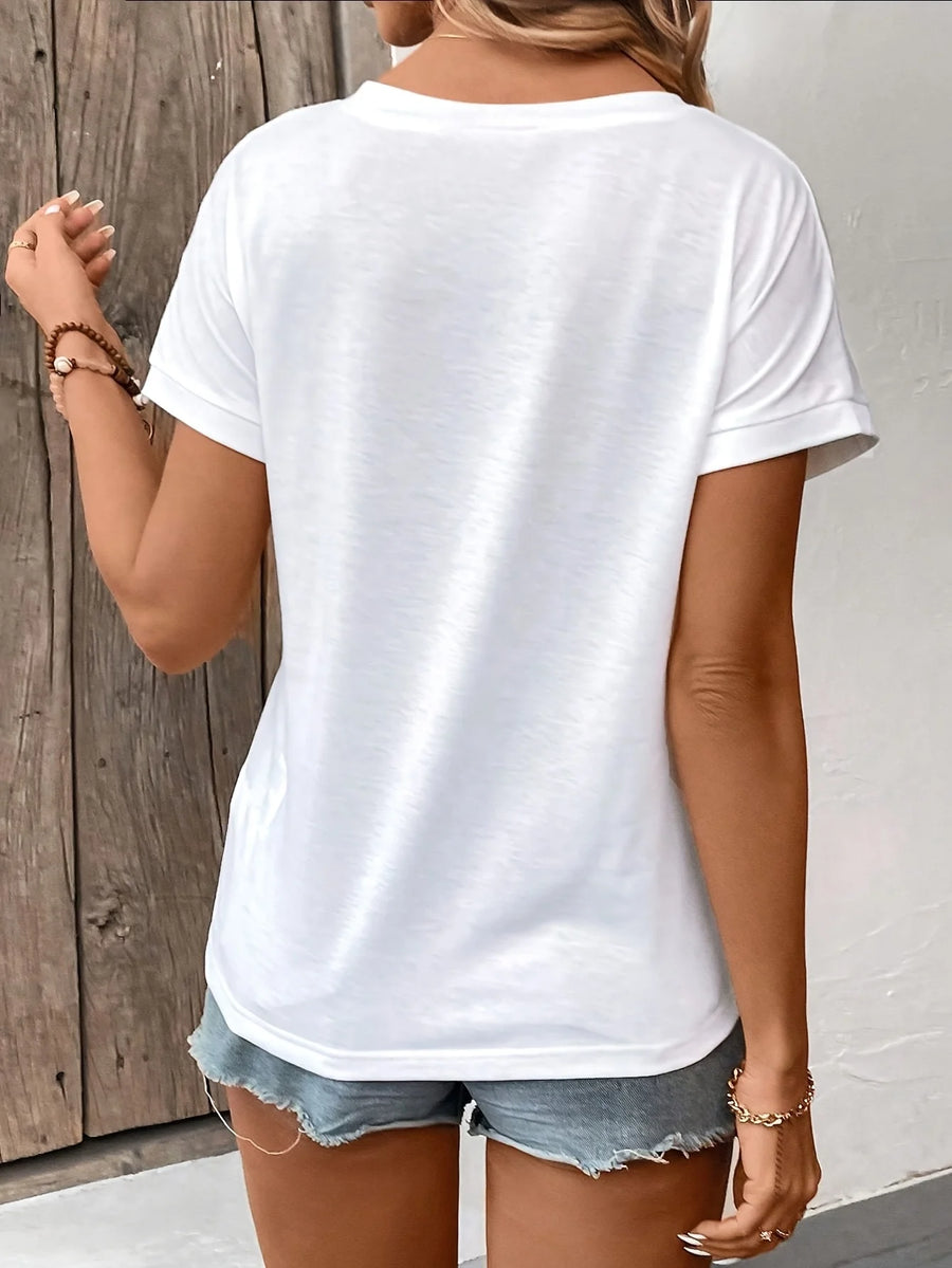 Women's V-Neck T-Shirt | OWNLUXE