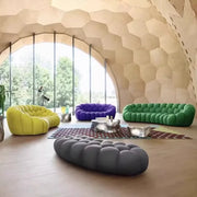 Minimalist U-Shaped Sofa with 3D Fabric All-Season Comfort