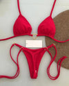Women's Halter Solid Bikini Set | OWNLUXE