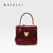 Leather Handbag (Ancora-Red) | OWNLUXE