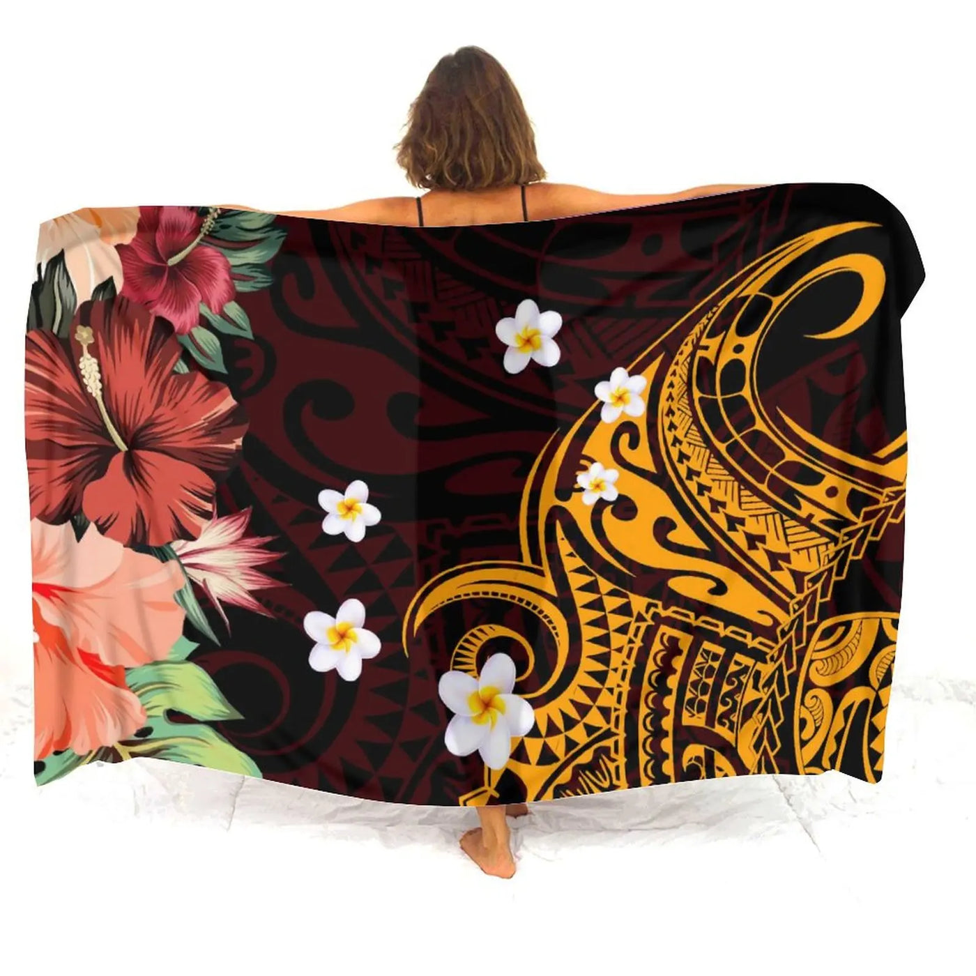 Vintage Printed Swim Cover-Up | OWNLUXE
