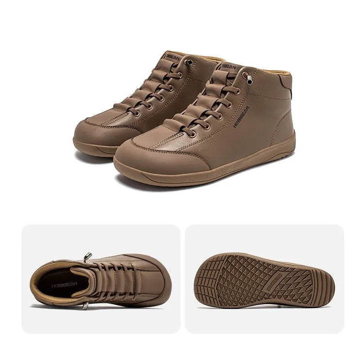 Mid-Top Barefoot Ankle Boots – Wide Toe Minimalist Sneakers