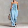 Women's Wide-Leg Strapless Sleeveless Jumpsuit | OWNLUXE
