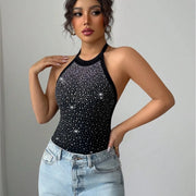 Rhinestone Backless Dress | OWNLUXE