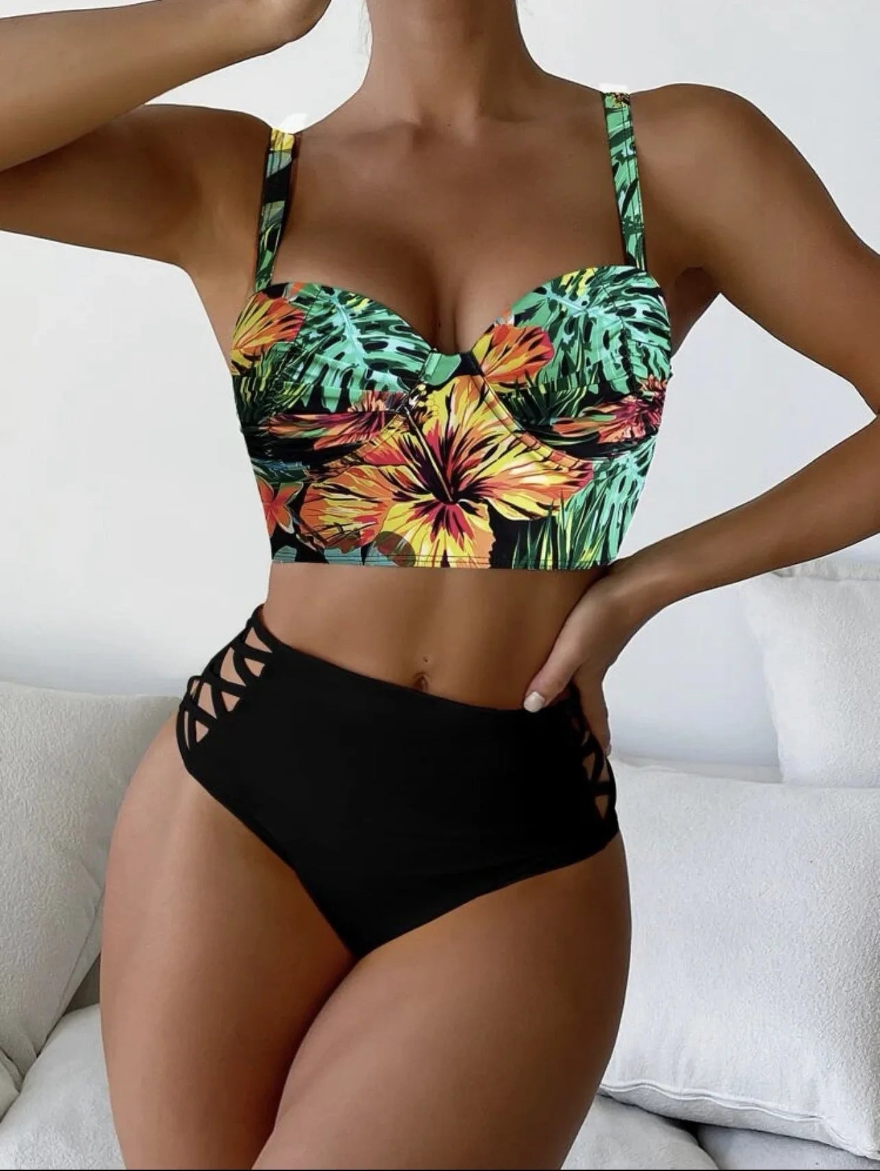 Women's High Waist Push Up Bikini | OWNLUXE