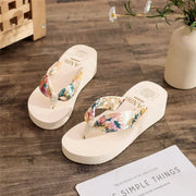Women’s Wedge Cork Slide Slippers – Lightweight Summer Lift
