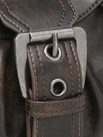 Load image into Gallery viewer, Patent Leather Saddle Bag – Retro Moto Style | Sac Selle en Cuir Verni – Style Rétro Moto
