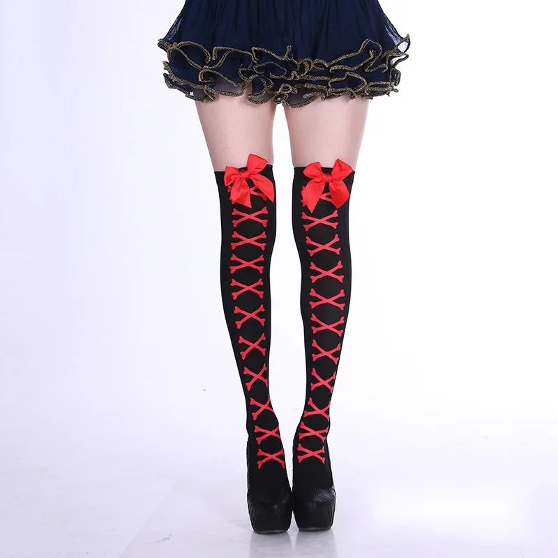 Mesh Bow Decor Socks | OWNLUXE