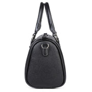 PU Leather Monogram Boston Bag | OWNLUXE