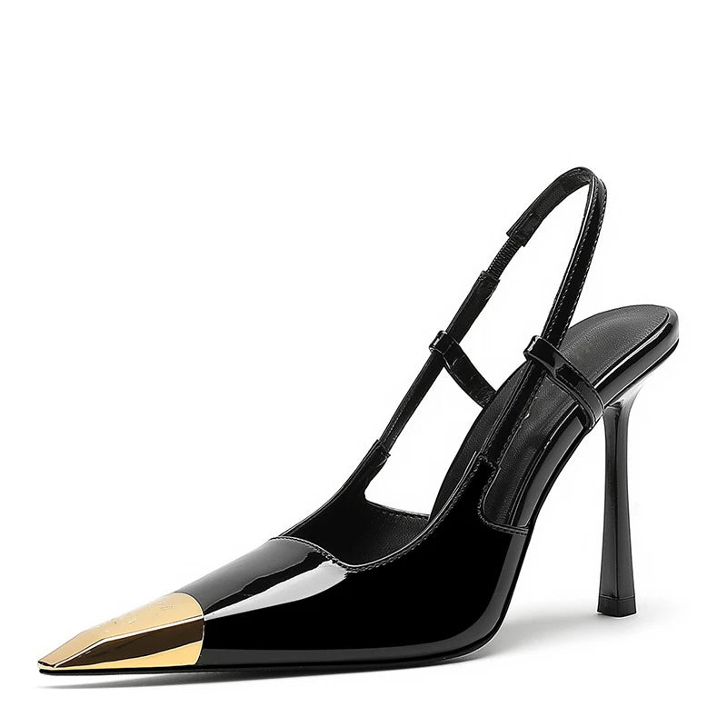 Women's Closed Toe Stiletto Leather Heels | OWNLUXE