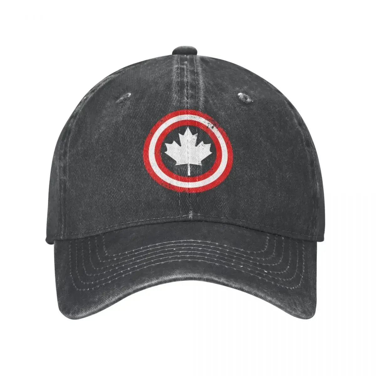 Canada Leaf Vintage Baseball Cap — Distressed Denim Sun Hat | OWNLUXE