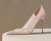 Women's High-Heel Mesh High Heels (Naked 8Cm) | OWNLUXE