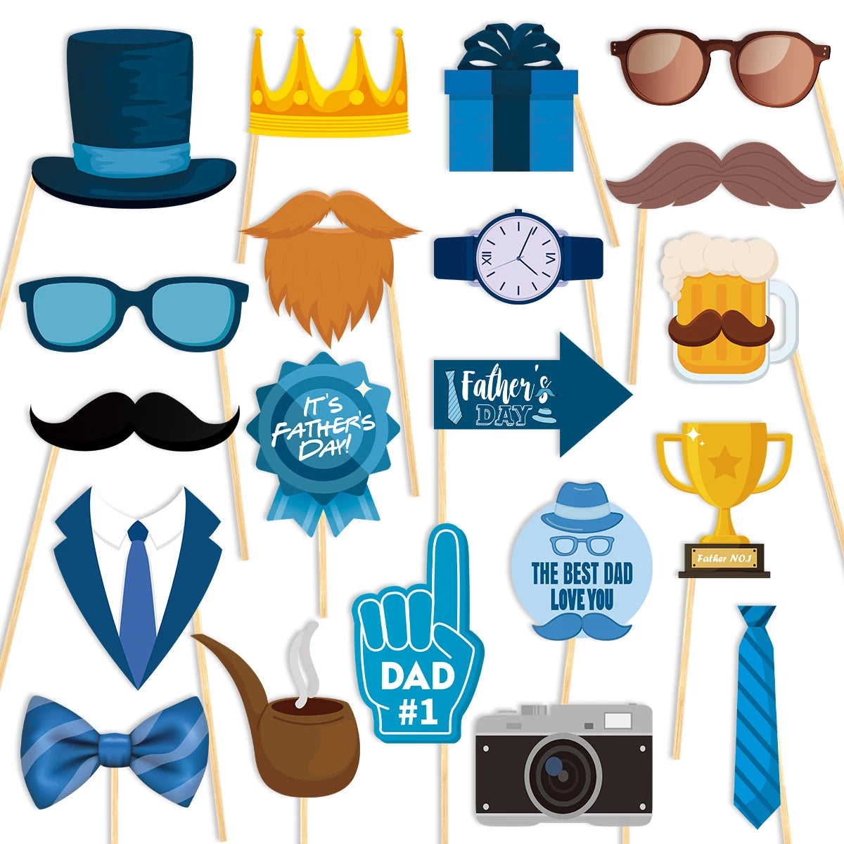 🎉 20-Piece Father’s Day Party Set | Ensemble fête des Pères 20 pièces