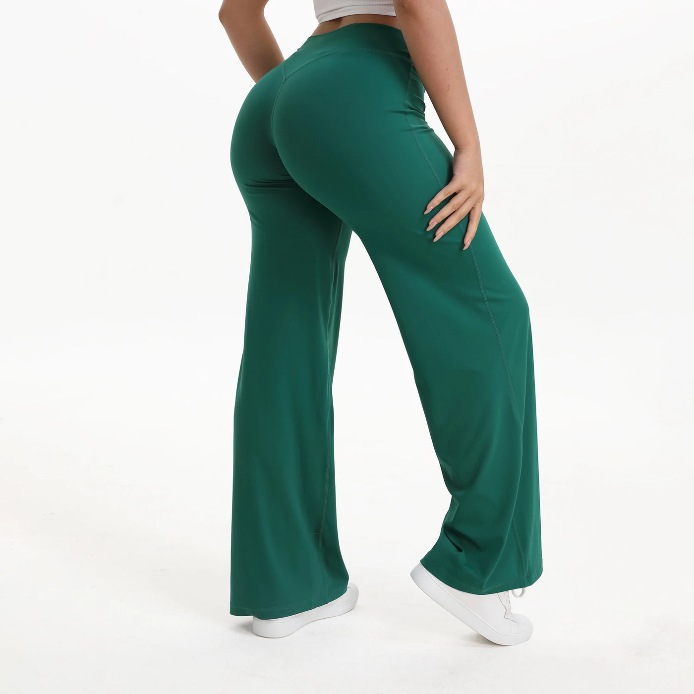 Mid-Waist Yoga Pants – Straight Leg Active