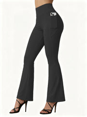 High-Waist Flared Yoga Butt-Lifting Leggings | OWNLUXE
