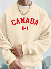 Canada Flag Crewneck Sweatshirt – Fleece Hoodie for Men | OWNLUXE