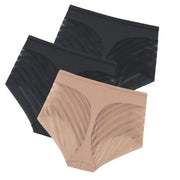 Mesh Striped Extended-Size Body Shaper | OWNLUXE