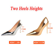 Women's Stiletto High-Heel Pumps (Bronze 7 5Cm) | OWNLUXE