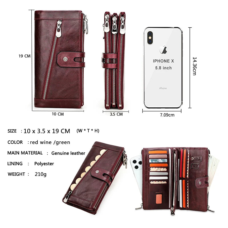 Genuine Leather Vintage Card Holder Wallet | OWNLUXE