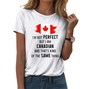 Fierce & Free: Women’s Canadian Pride T-Shirt / Féroce et Libre : T-shirt Fierté canadienne pour femme