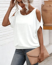 Short-Sleeve Knit T-Shirt | OWNLUXE