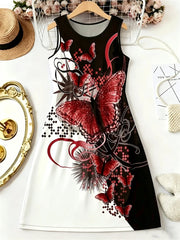 3D-Print Floral Print Sleeveless Printed Street | OWNLUXE