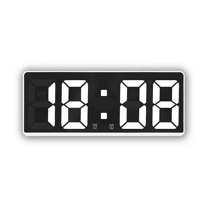 LED Digital Alarm Clock with Snooze, Time & Calendar