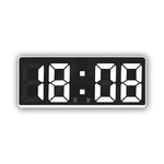 Load image into Gallery viewer, Smart Alarm Clock Bedside Table Led Alarm Clock Digital Children&#39;s Electronic Alarm Clock Curved Screen Mirror Temperature
