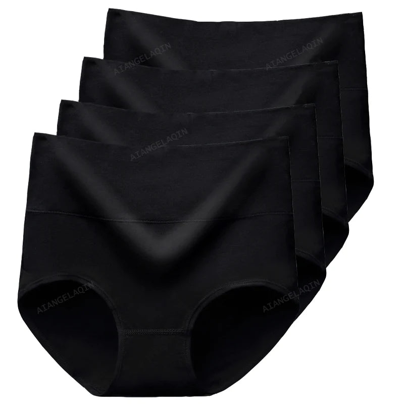 Women's High-Waist Tummy Control Briefs 4-Pack | Plus Size L–5XL | OWNLUXE