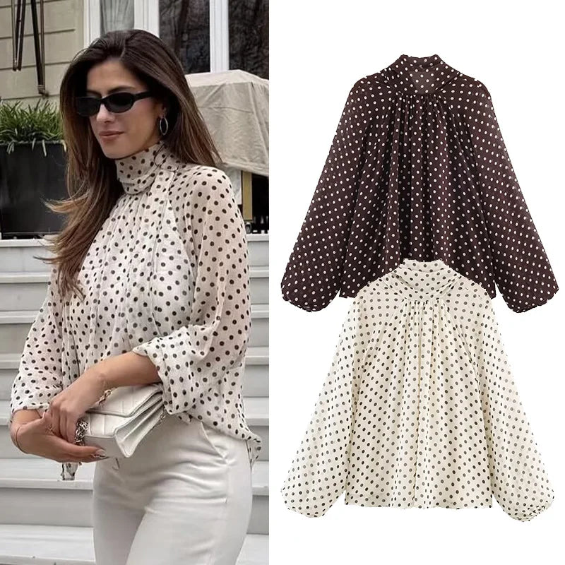 Women's Long-Sleeve Top (Creamy-White) | OWNLUXE