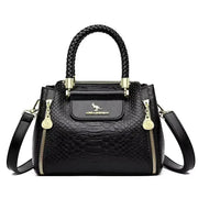 Animal Print Large Capacity Tote Bag - Soft Leather Crossbody | OWNLUXE