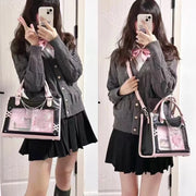 PU Leather Transparent Display Ita Bag – Shop at OWNLUXE