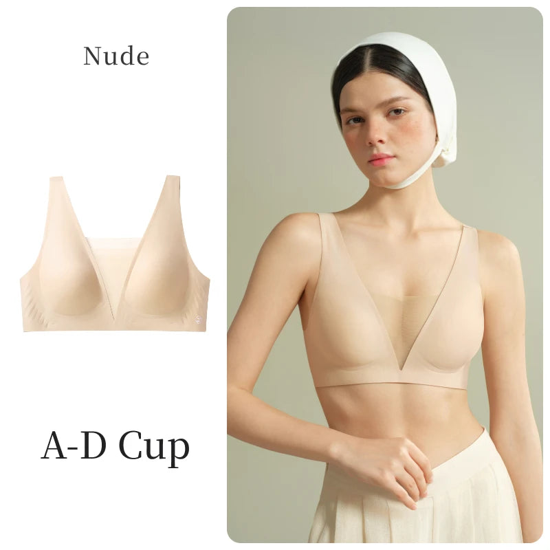Plunge Seamless Push-Up Wire-Free Bra | OWNLUXE