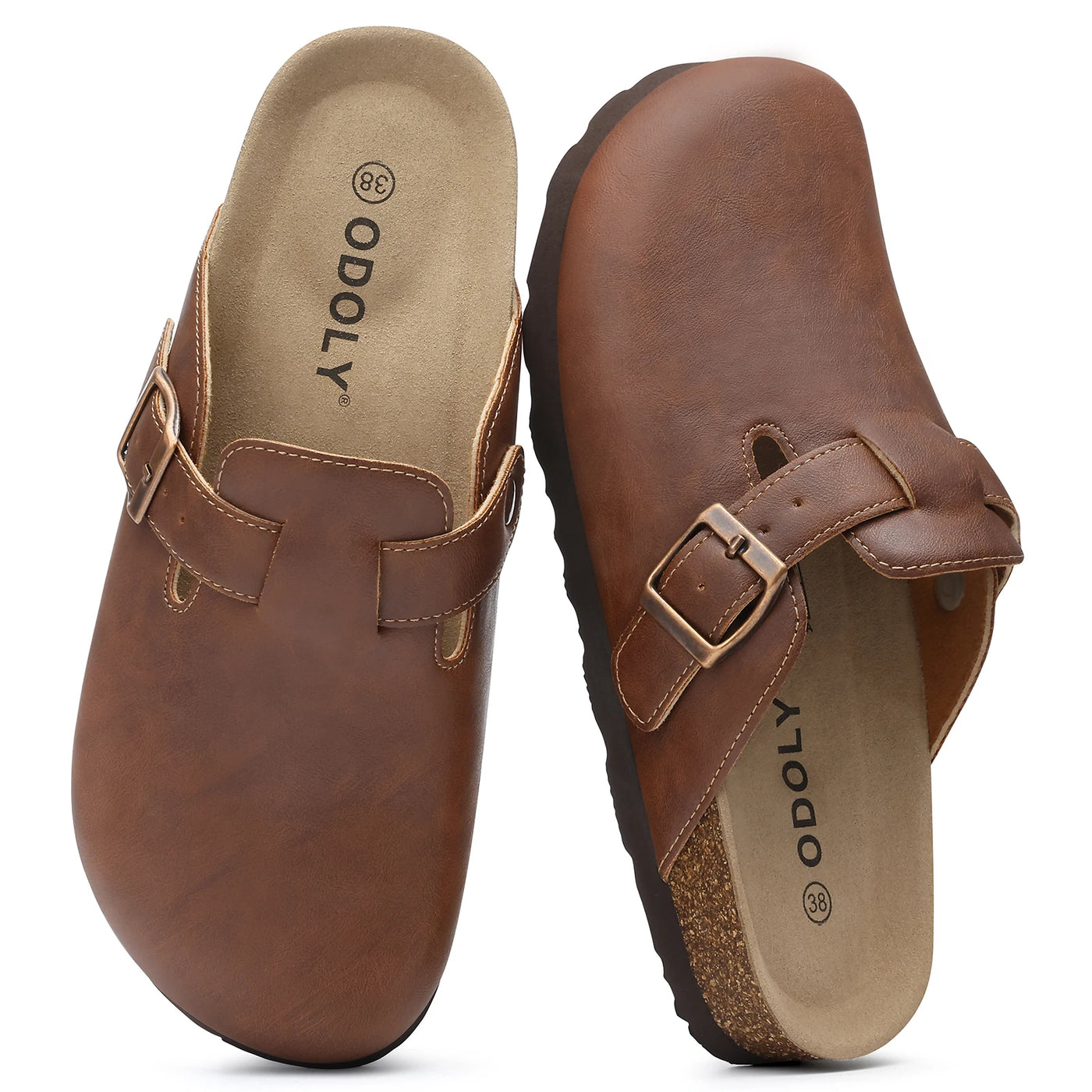 Unisex Arch Support Leather Slippers – Shop at OWNLUXE