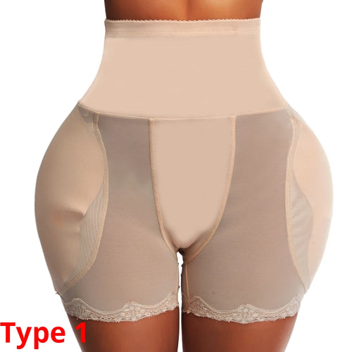 Padded Butt Lifter Shapewear Panties - Hip Enhancer Control Underwear